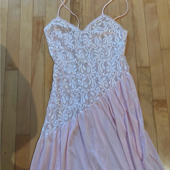 Vintage Pink Slip Dress - Picture 2 of 6
